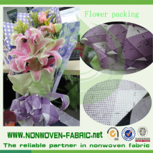 Цвета и печатных нетканые цветок упаковочный материал